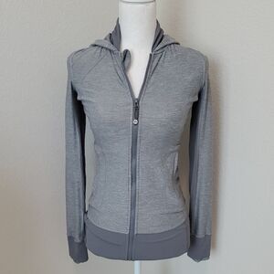 Lululemon Athletica Heather Gray Zip-Up Hoodie